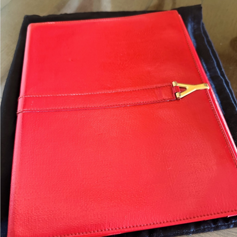Yves Saint Laurent rouge colored iPad case